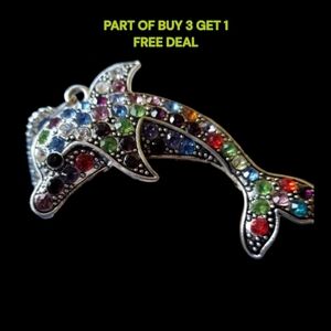 🐬Colorful Dolphin Necklace - NWOT🐬